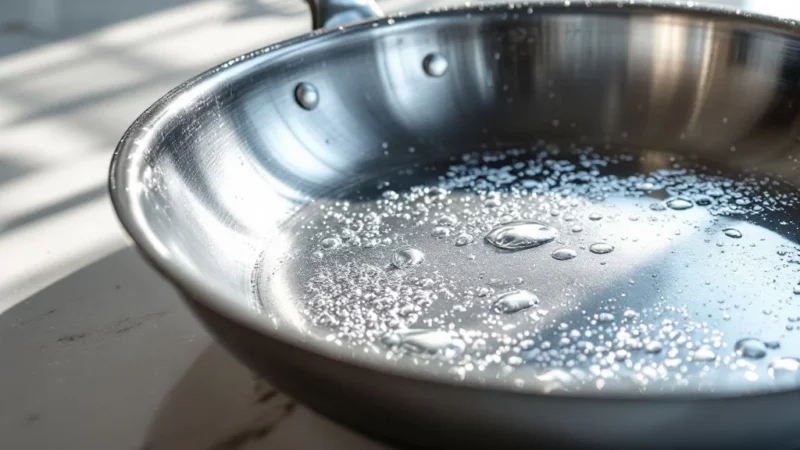 Nettoyez vos poêles en inox en 5 minutes et sans effort