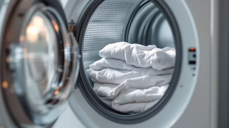 Stop aux draps en boule au sèche-linge : la solution simple et efficace
