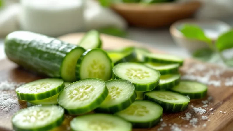 Réduisez l’amertume des concombres en 1 astuce simple et naturelle