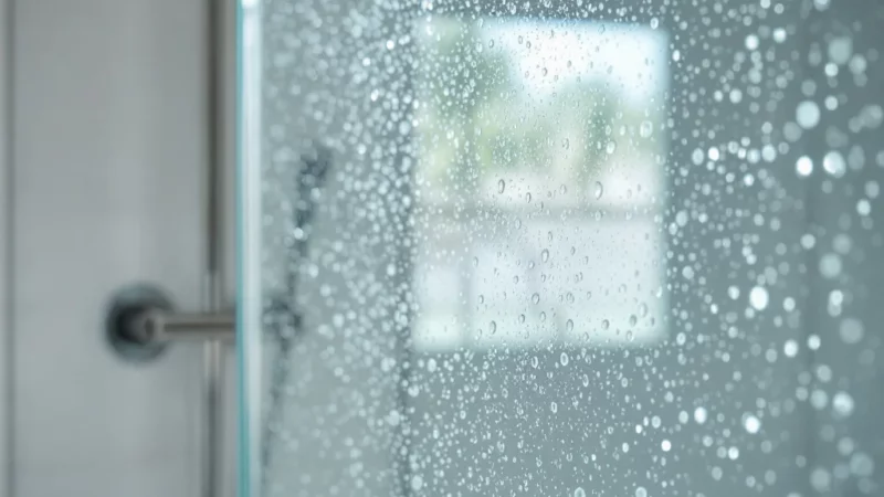 Astuce miracle : un mélange surprenant pour faire briller votre paroi de douche