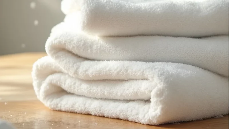 Pourquoi vos serviettes deviennent rêches après lavage et comment y remédier
