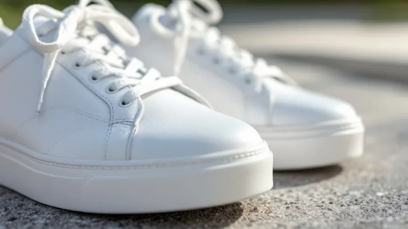 Redonnez à vos baskets blanches en cuir leur éclat en 5 minutes