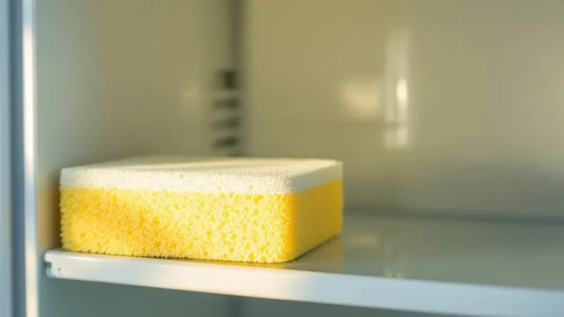 Réduisez vos déchets alimentaires en plaçant une éponge dans votre frigo !