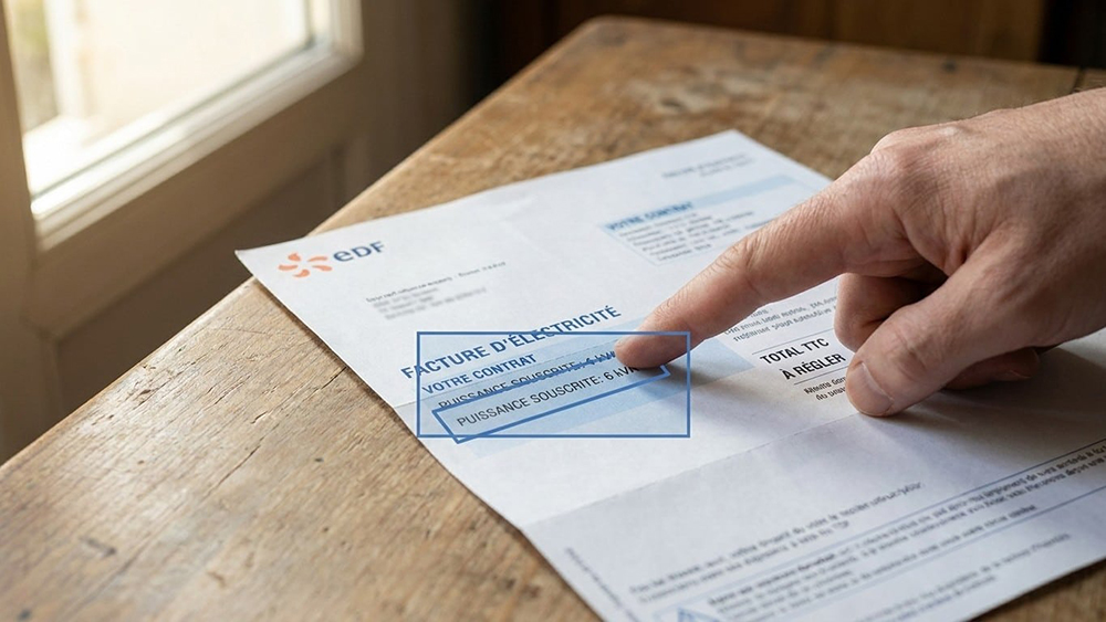 Regardez la ligne « puissance souscrite » sur votre facture d’électricité : elle dit ce que vous payez tous les mois sans jamais vous en servir