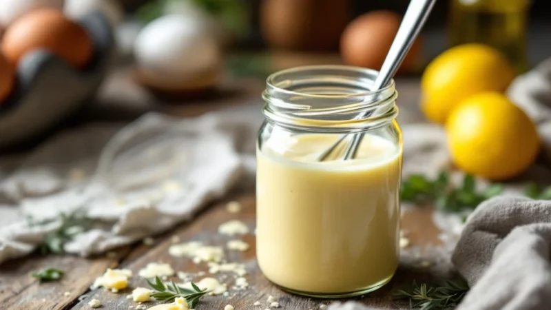 Astuce infaillible pour réussir votre mayonnaise maison en un clin d&rsquo;œil