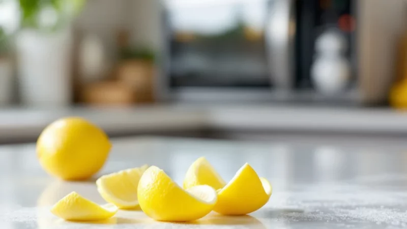 Astuce naturelle : nettoyez votre micro-ondes avec des écorces de citron