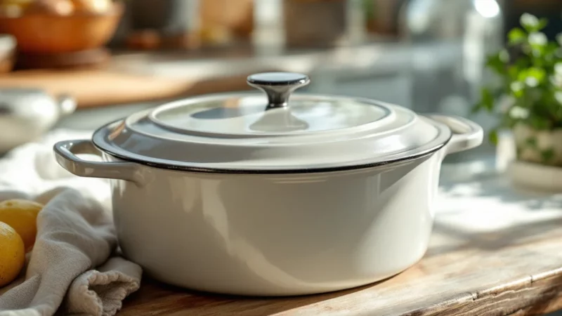 Astuce ultime pour nettoyer votre cocotte en fonte émaillée sans l’abîmer
