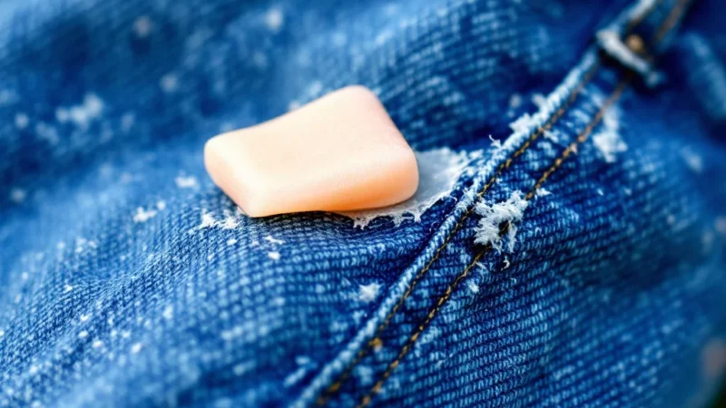 Comment enlever un chewing-gum collé à un jean en 5 minutes