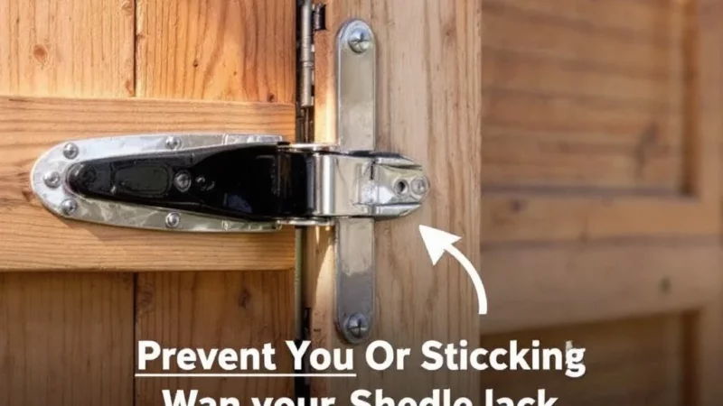 Évitez que votre porte d’abri se bloque cet automne avec cette astuce simple