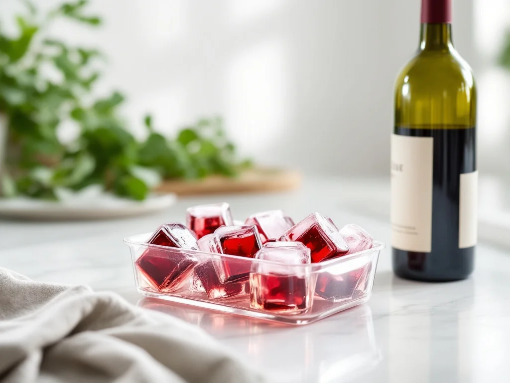 Gaspillage zéro : congelez le reste de vin en glaçons pour vos sauces