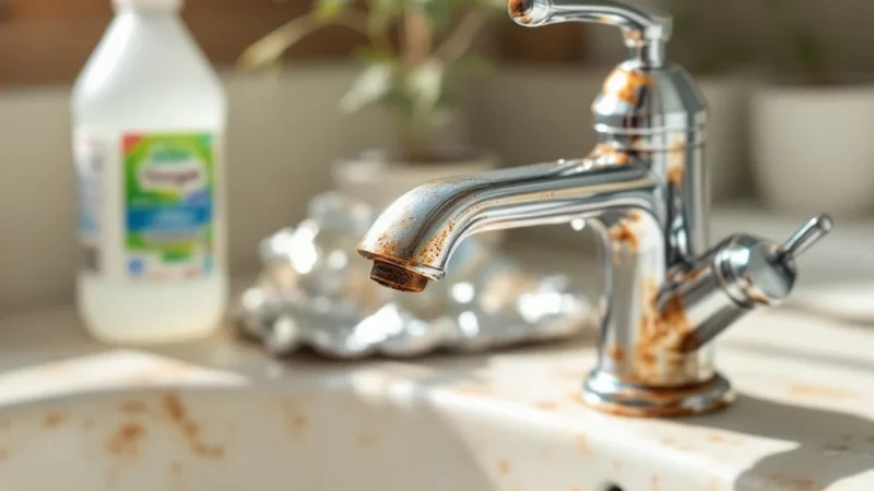 Rouille sur chrome : prudence avec le vinaigre et l’aluminium